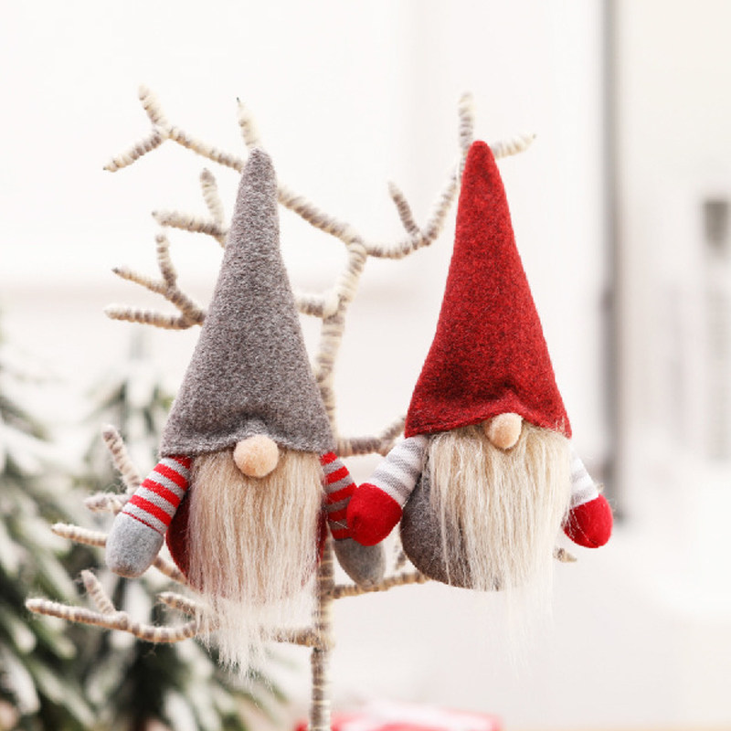 Christmas decoration supplies creative Christmas pendant old man snowman doll Christmas tree pendant mini doll