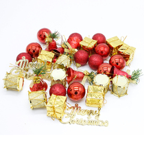 Christmas decorations DIY handmade accessories Christmas bright light colored balls multi-pack Christmas tree hanging accessories material