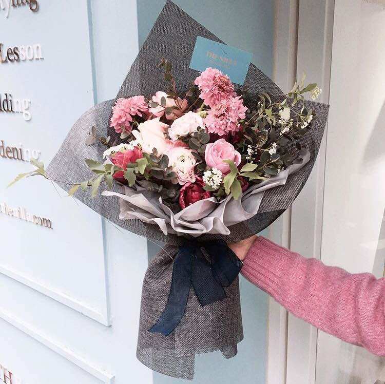 Flowers Wrapping Paper Material Natural Hemp Cloth Bag Flowers Paper Flower Shop Floral Bouquet Packaging Material Gift Packaging Supplies