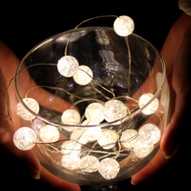 Led copper wire lamp small colored light flashing light string light full Star lamp Water crystal lamp neon decorated bedroom room romantic