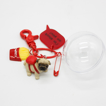 Puppies Key buckle men and women puppies Korean creative cute cars Yonsei Flowers Key Chain Lovers Bag pendant