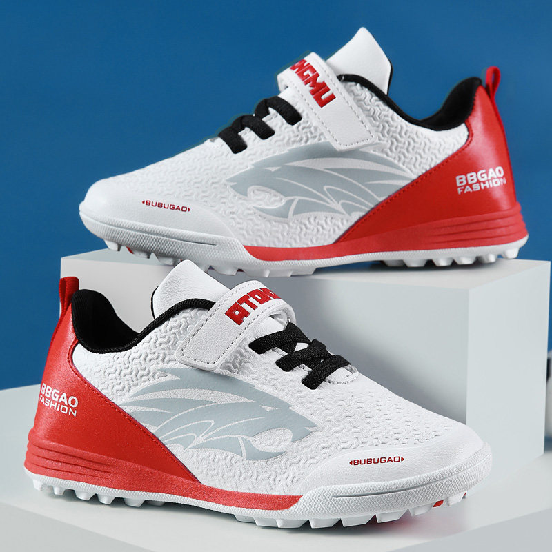 @Adream children's football shoes boys middle and big children broken nails long nails Velcro 2022 new breathable non-slip