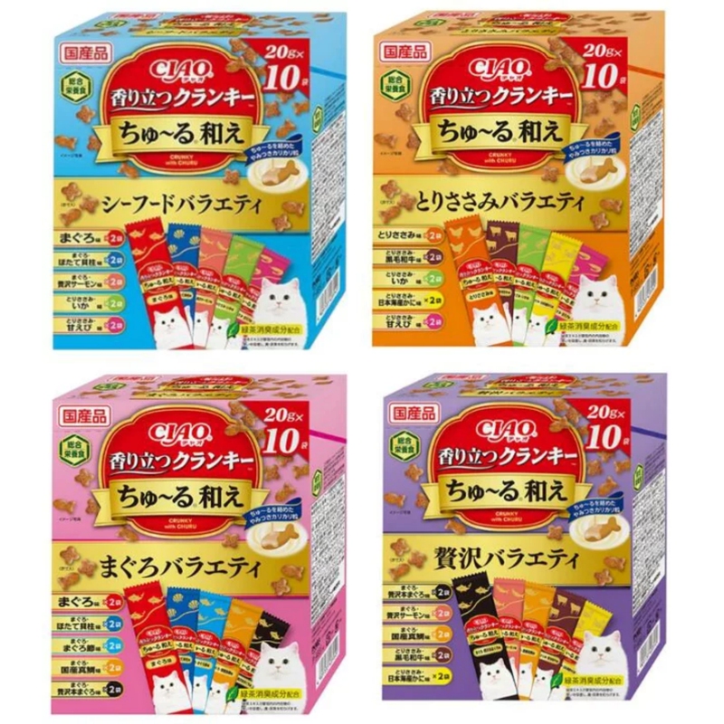 【The Most Beloved】Japanese-Made Ciao Adult Cat Food, Tuna, Chicken, Seafood Flavor, Original Import