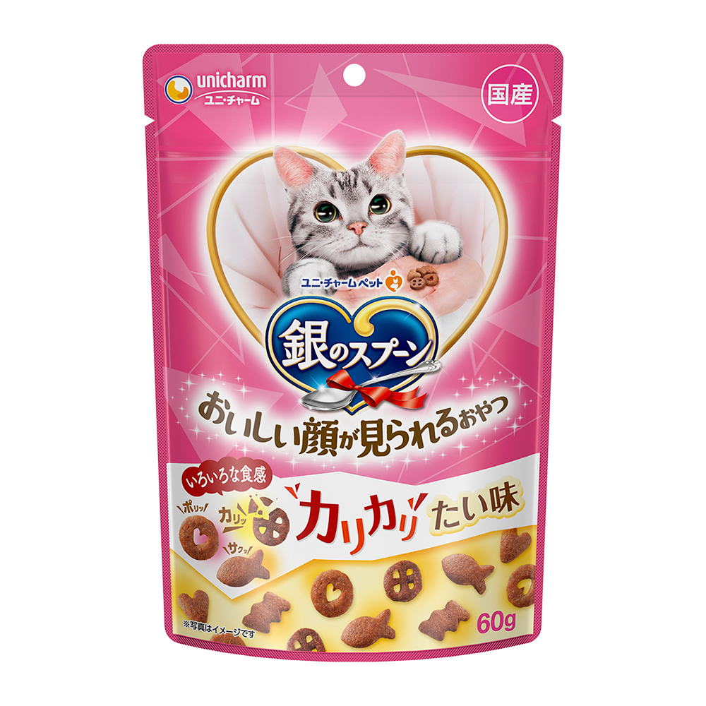 Made in Japan Original imported cat snack Silver spoon Tooth cleaning and molar cookies Kitten adult cat Tuna seafood 60g