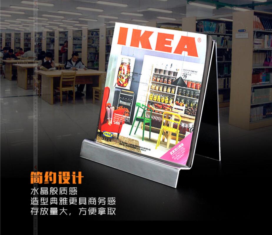 A5 Acrylic Book Show Shelf A4 Book of books Book Stands Stand Display Racks of Colorful Page Books Show Shelf RECORD EXHIBITION SHELF