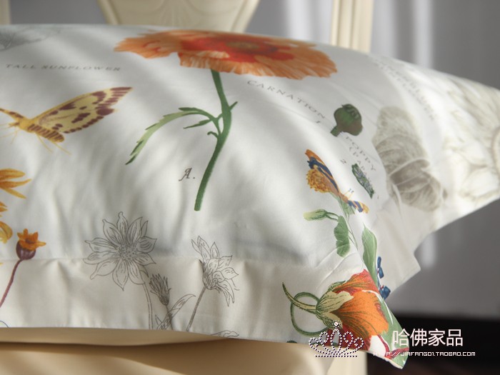 Mềm mại bông hướng dương gối đơn gối Vỏ kháng khuẩn và chống mạt da rộng vai - Gối trường hợp gối tre
