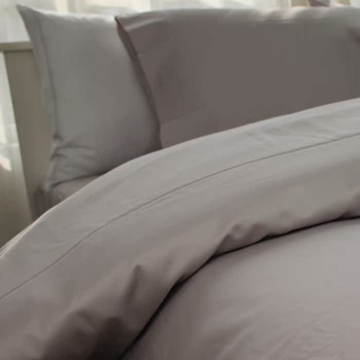 Một sản phẩm duy nhất - một tập hợp các tấm vải cotton Ai Cập mềm áp dụng gối 80 tốt và thoải mái ánh sáng trắng bông màu xám - Khăn trải giường drap giường