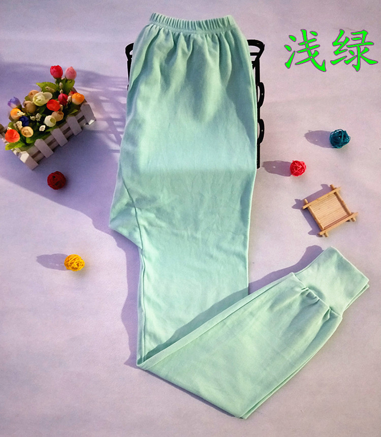 2 miếng kẹo màu mới Phụ nữ cotton mùa thu quần cotton quần cotton xà cạp Quần ấm quần giữ nhiệt nữ