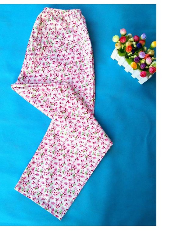 Quần pyjama cotton mới 2017 dành cho nữ mùa hè dài dệt vải cotton mỏng, quần cotton tại nhà quần thể dục