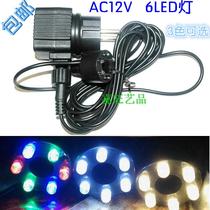 AC12V stone fountains 6LED lights running water wall decorative lights home furnishings flowing water lights stone crafts LED lights