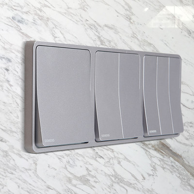 Siemens Switch Role Household Single Double-controlled Switch with LED Indicator Light Switch Panel Star Griller