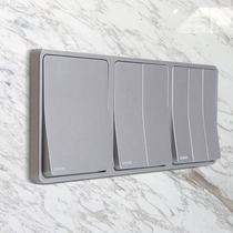 Siemens Switch Role Household Single Double-controlled Switch with LED Indicator Light Switch Panel Star Griller