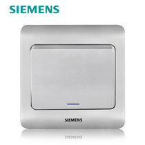 Siemens vision color silver switch One-open single control switch with fluorescent Siemens switch socket panel