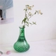 Vintage phong cách châu Âu cổ điển màu xanh đậm thủy tinh bình thủy canh hoa nhà mềm trang trí trang trí - Trang trí nội thất