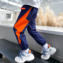 Boys autumn sports pants 2021 new childrens foreign style pants big childrens trousers spring and autumn casual harem pants trend