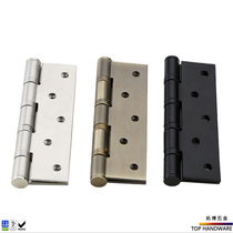 Hinge stainless steel 304 bearing room door toilet wooden door flat open 4 inch 5 inch and leaf foldout 5 5 thick muted