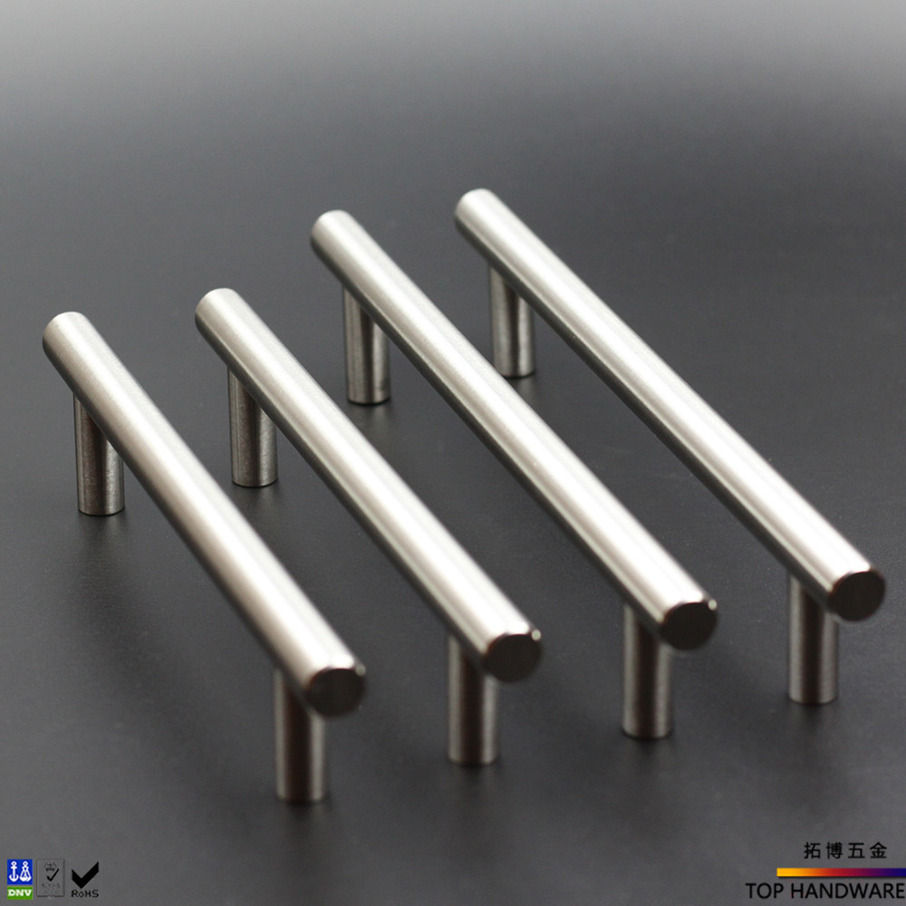Hardware handle multi-hole distance drawer overall cabinet clothes shoe cabinet door handle positive standard stainless steel 304 T-type solid