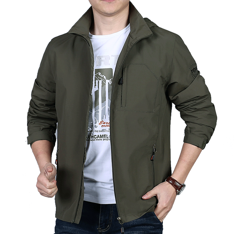 2021 outdoor sports casual jacket men's clothing spring autumn season middle-aged men's outdoor jacket loose with large size for men's clothing