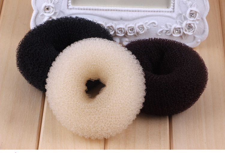 Hàn quốc phụ kiện tóc donut tóc lười biếng bóng đầu fluffy hoa khoai môn con trumpet đầu hoa bện tạo tác