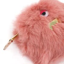 Japanese FUDGE magazine Accommode popular Monster cute hairy pocket bag