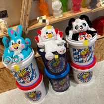 Japan Showa Retro Dog Pludge Toys Big Middle Panda White Bear Unicorn Blue Rabbit