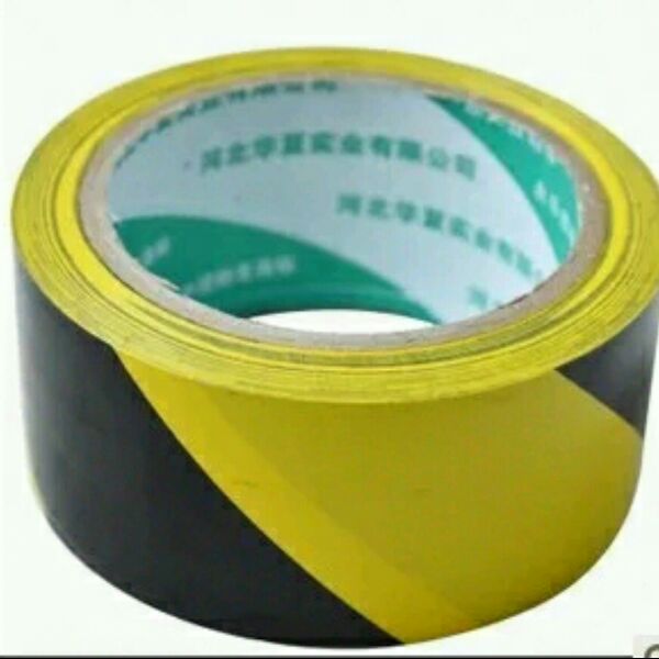 Black and yellow floor tape PVC floor marking zebra line tape