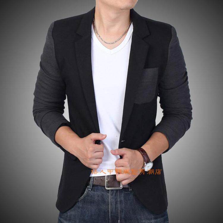 2023 new Korean men's small suit casual coat color color - piece suit for young people to change the tide