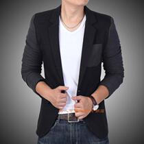 2023 new Korean mens small suit casual coat color color - piece suit for young people to change the tide