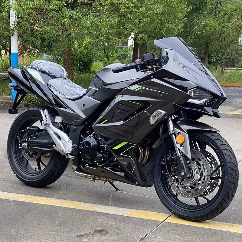 Двухцилиндровый водяного охлаждения мотоцикл Kawasaki H2, тяжелый мотоцикл 400 куб. см, имитация гоночного автомобиля на трассе Yamaha R6, Little Ninja