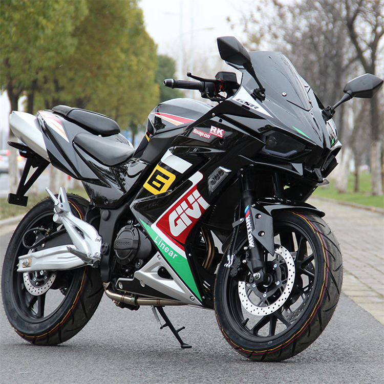 Двухцилиндровый водяного охлаждения мотоцикл Kawasaki H2, тяжелый мотоцикл 400 куб. см, имитация гоночного автомобиля на трассе Yamaha R6, Little Ninja