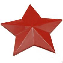 Boutique aluminum paint red five-pointed star hat badge hat badge badge retro nostalgic 5-point red metal badge badge