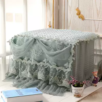 Lace fabric microwave oven cover dust cover microwave oven dust cover oil-proof embroidery cover towel