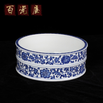 Jingdezhen New handmade hand-painted Chinese classical ceramic Tangle Branches Lotus Porcelain Pen Wash Home Books Room Living Room Creativity