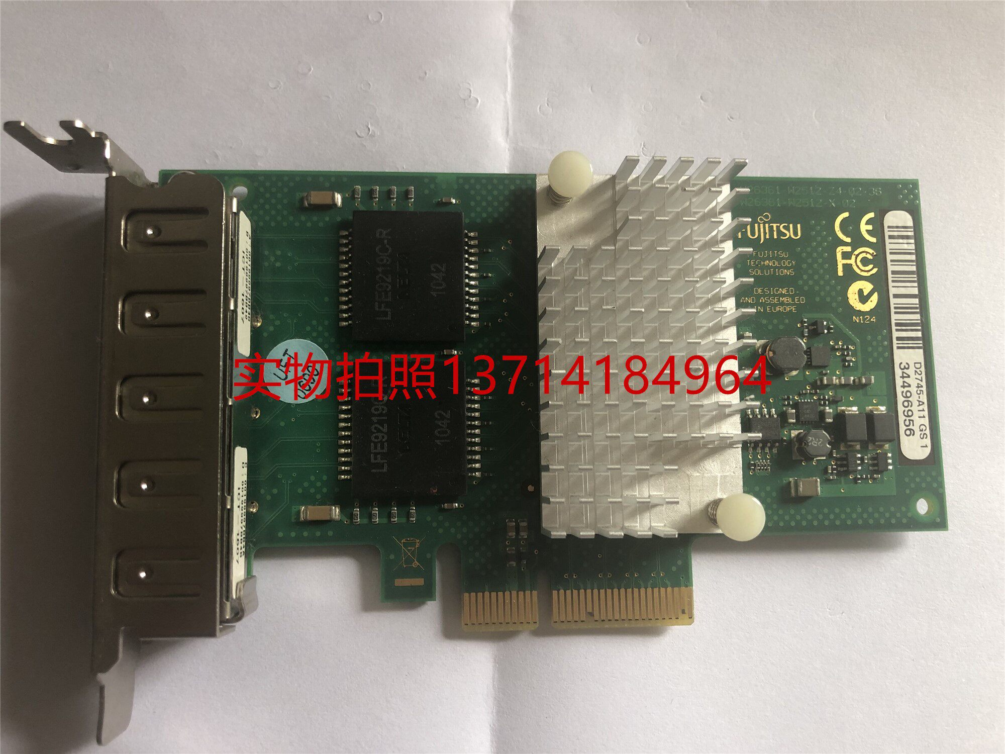 Intel i340-T4 82580 Four-port Gigabit PCIE network card Fujitsu Fujitsu D2745-A11