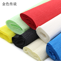 Handmade crepe paper color folding paper diy kindergarten decoration children fake flower making material fold paper students