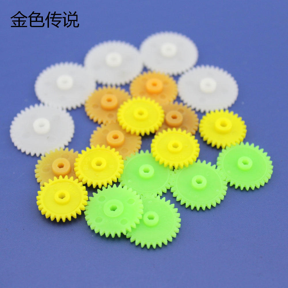 Inner hexagonal gear Hexagonal hole Color plastic plastic pom 0 5M straight gear four-wheel drive gear