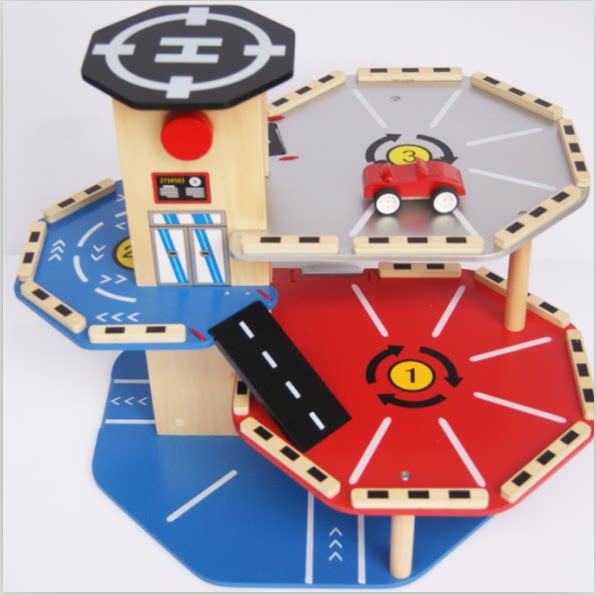 Foreign trade Large four-story Cool Parking Lot Toy Suit Children's Baby Over Home Birthday Present-Taobao