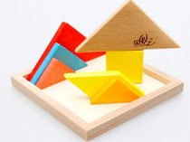 Beech jigsaw puzzle childrens baby early education educational wooden toy large quality boutique Enlightenment