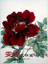 Work Gongbi painting white drawing background-Peony Chinese painting Landscape painting Flowers and birds painting Living room painting Character painting Industrial painting