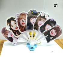 Blackpink LISA Kim Ji Xiu Kim Ji Ni Park Caiying concert around the big head seven fold fan Super words