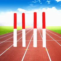 Athletics Competition Standard Wooden Relay Stick School Seconds Table Hundreds Of Metre Sprint with red and white wood durable relay stick