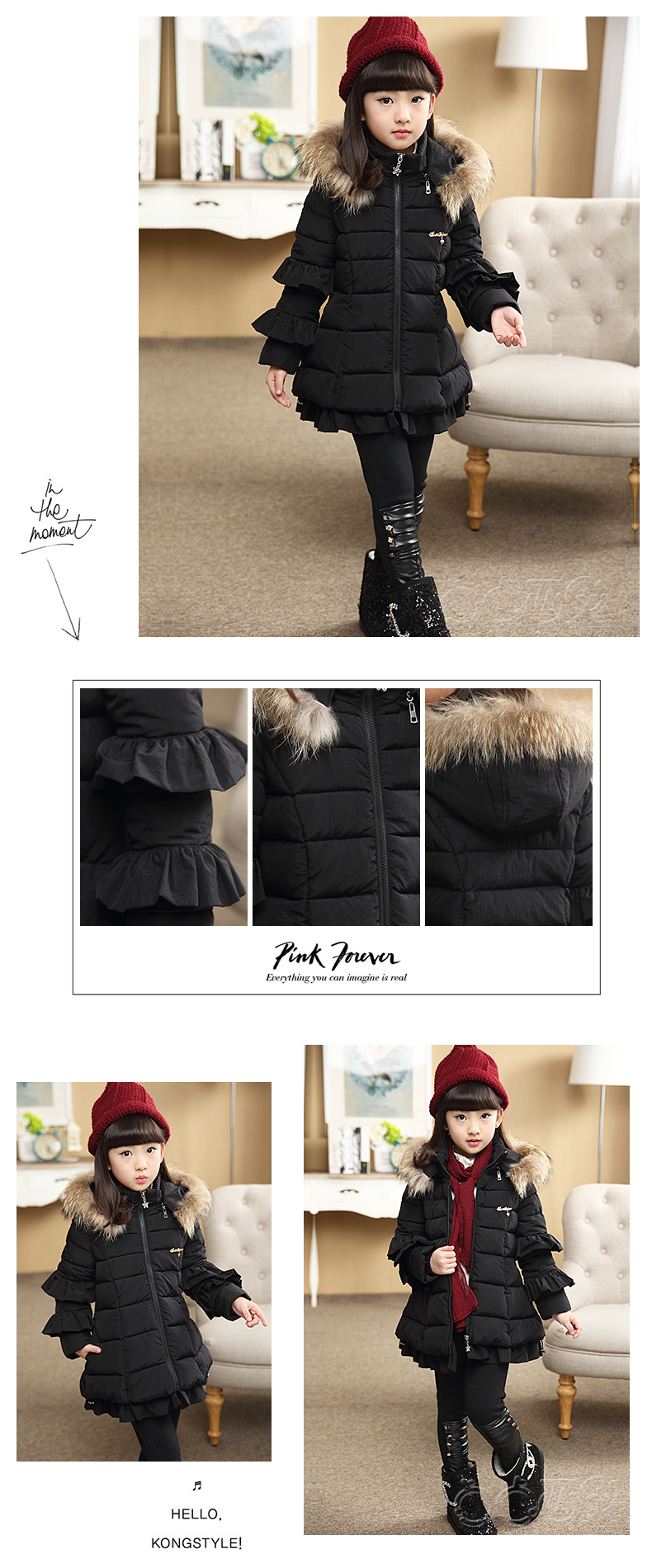 Manteau pour fille en Toile de coton - Ref 2164179 Image 17