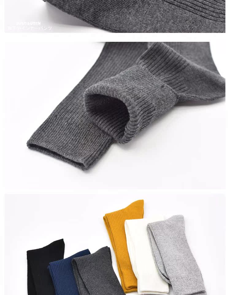 Mùa thu và mùa đông nam cotton kinh doanh vớ cotton đen và trắng đôi kim dài ống khử mùi cotton thể thao bốn mùa vớ tất bông xù người lớn