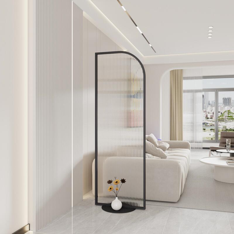 Changhong Glass Screen Partition for Living Room, No Drilling Required, Simple Modern Entryway, Light Luxury, Blocking the View of the Front Door and Bathroom Changhong Glass Screen Partition for Living Room, No Drilling Required, Simple Modern Entryway, Light Luxury, Blocking the View of the Front Door and Bathroom
