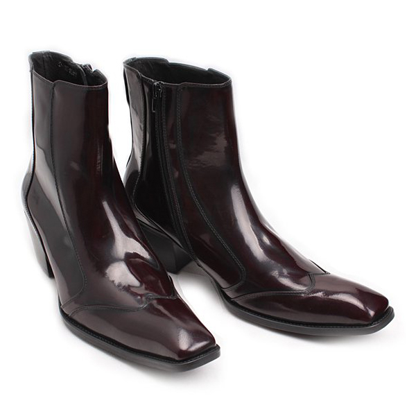 Korean Bar Fashion Casual Men's Boots British Korean Business Men's Heightening Leather Shoes High Heel Men's Shoes Hairdresser's Shoes