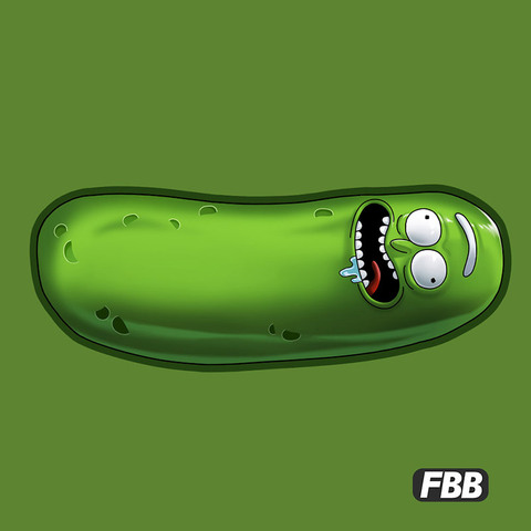 Green — Rick And Morty Pickle Large Mousepad, Desk Mat (5mm, 90x35cm) Phone Case