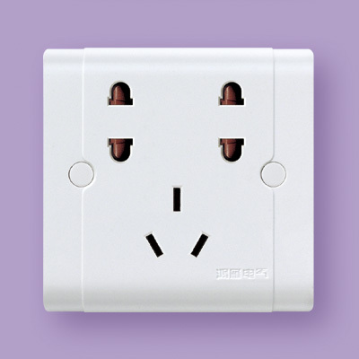 Hon Goose Switch Socket Congü A86 Type Seven Holes Two 23 Socket Safety Protection Door Socket panel