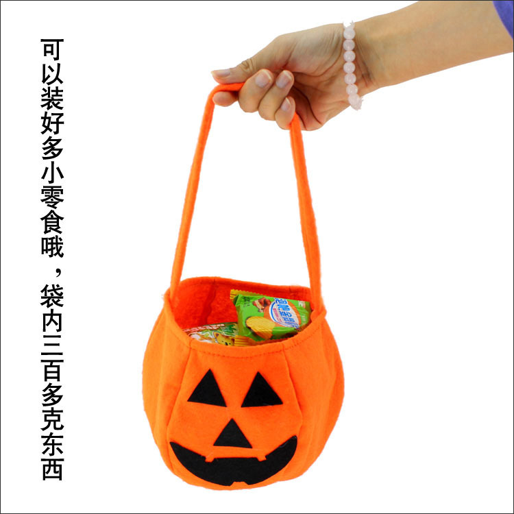 Đồ dùng Halloween Túi bí ngô cầm tay Túi bí ngô không dệt Túi bí ngô ba chiều Túi kẹo đựng đồ chơi trẻ em - Sản phẩm Đảng / Magic / Hiệu suất đồ hoá trang trẻ em	