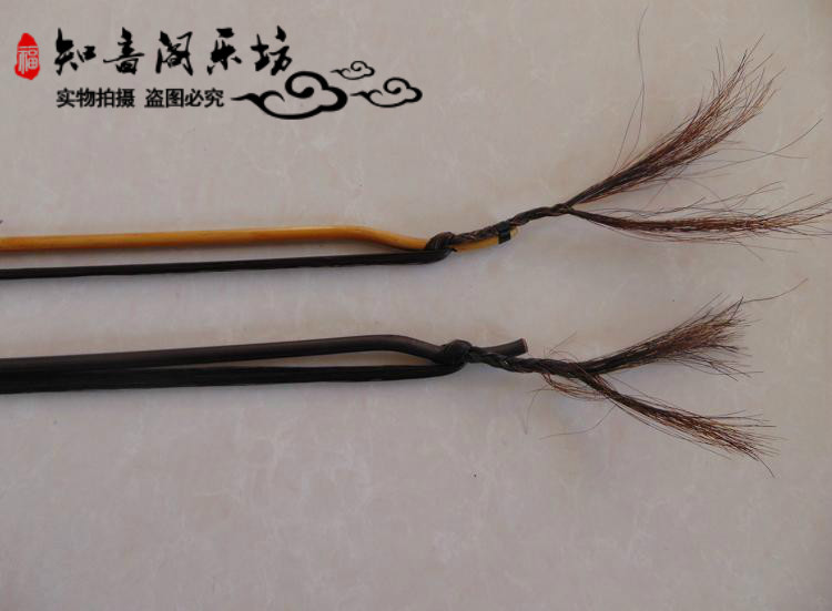 Nhạc cụ phụ kiện tinh chế nơ cao cấp Jinghu nơ Đen đuôi Jinghu nơ gấu trúc đuôi ngựa Jinghu cung đặc biệt - Nhạc cụ dân tộc sáo ngọc