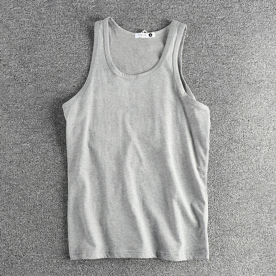 European and American simple style spring and autumn men's base vest men